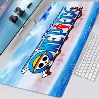 One Piece Mousepad Kawaii อุปกรณ์เสริมสำหรับเล่นเกม แผ่นรองเมาส์กันลื่น 40x90 Mausepad Tappetino Mousepad