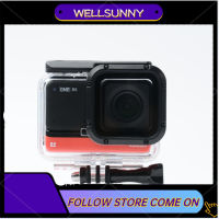 Wellsunny สำหรับ Insta360หนึ่งกล้องแอคชั่นแคมเมรา RS 4K เคสกันน้ำใต้น้ำดำน้ำ60เมตร