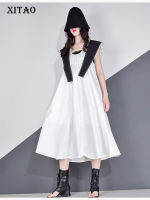 XITAO Dress Casual Women Fashion Loose Temperament Dress