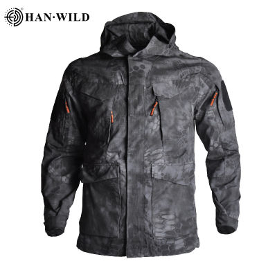 HAN WILD M65 Military Camouflage Male Clothing US Army Tactical Mens Windbreaker Hoodie Field Jacket Outwear Casaco Masculino
