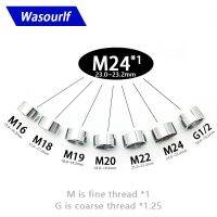 WASOURLF 1PCS M16 M18 M19 M20 M24 Female Thread Adapter Connector Shower Bathroom Kitchen Garden Brass Chrome Faucet Accessories