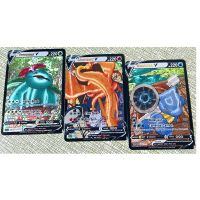 3ชิ้น/เซ็ตโปเกมอน Charizard Blastoise Venusaur V ของเล่นสะสมงานอดิเรกงานอดิเรกอะนิเมะการ์ดคอลเลกชันเกม