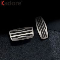 For Chevrolet Silverado 2019 2020 2021 2022 Stainless Steel Fuel Brake Foot Rest Pedal Pad AT Clutch Cover Car Accessories