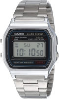 Casio Mens A158WA-1DF Stainless Steel Digital Watch