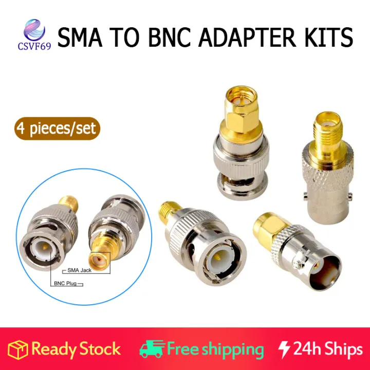【In stock】SMA to BNC Kits 2 Set RF Adapter Connector Kits for SDR Ham