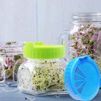 Plastic Sprouting Lid Mesh Cover for 86mm Wide Mouth Mason Sprout Jars Strainer Easy Rinse Grow Bean Alfalfa Broccoli Salad Spro Bar Wine Tools