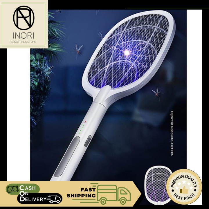 INORI Rechargeable Mosquito Swatter Electric Mosquito Swatter USB