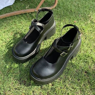 [ส่งเร็วพิเศษ!] รองเท้าส้นสูงหญิง JK สไตล์ญี่ปุ่นสไตล์วิทยาลัยรองเท้าหนังขนาดเล็กหญิงย้อนยุคนักเรียน 2022 ฤดูร้อนใหม่รองเท้าแมรี่เจนหญิง（พรีออเดอร์）