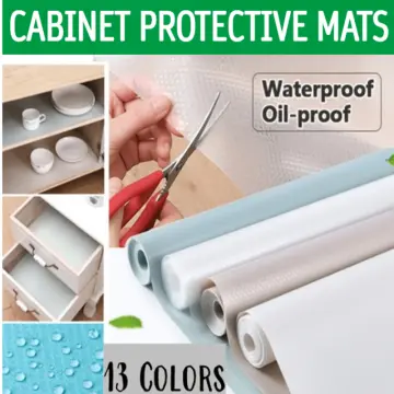 Waterproof Cabinet Paper Non-slip Refrigerator Mat Drawer Liner Dustproof  Paper Transparent Kitchen Protection Mat Gadget