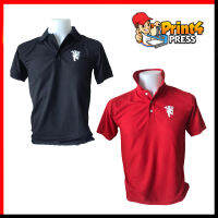 Polo Manchester United พร้อมส่งเสื้อโปโลสีดำ เสื้อโปโลสีแดง พิมพ์กำมะหยี่สีขาว เสื้อโปโลแมนยู แมนเชสเตอร์ยูไนเต็ด