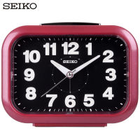 นาฬิกาปลุกตั้งโต๊ะ ตัวเรือนเป็นพลาสติก SEIKO รุ่น QHK026G สีทอง QHK026R สีแดง QHK026S สีเงิน มีพรายน้ำ เสียงกระดิ่งกริ๊งๆ มีไฟ SNOOZE