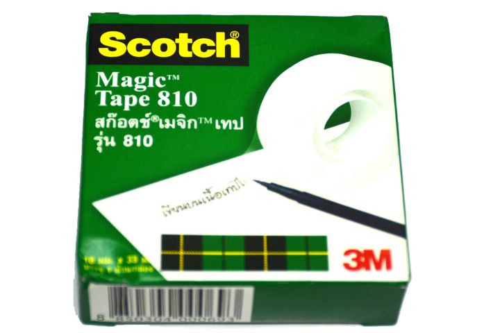 3m-เทปใส3m-no-810-18มม33ม-กล่องเขียว