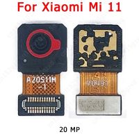 กล้องด้านหน้าของแท้สำหรับ Xiaomi Mi 11 Mi11โมดูลกล้องหลักหันหน้าไปทางเซลฟี่มุมมองด้านหน้าชิ้นงอสำหรับเปลี่ยนอะไหล่ SXT37124 Lensa Smartphone