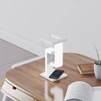 LED ระงับ Anti-Gravity Night Light 10W Wireless Charger Multifunc โคมไฟตั้งโต๊ะหรี่แสงได้ LED โคมไฟตั้งโต๊ะสำหรับตกแต่งห้องนอน