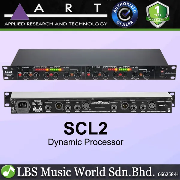 ART Pro Audio SCL2 Dual Stereo Compressor Limiter Expanders