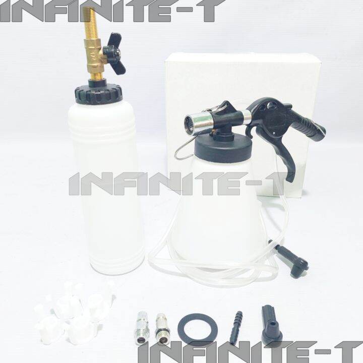 MG Pneumatic 1 Liter Brake Fluid Bleeder Tool Kit with Extractor and