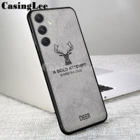 เคส A05S Samsung เคสผ้าดีไซน์กวางกวางใหญ่ผิวด้านไฮบริดแบบบางสำหรับ Samsung Galaxy A05S เคสมือถือฝาหลัง