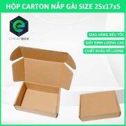 100 cod carton box online packaging with lid size 25x17x5 cm