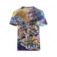 Kids Boys Cartoon Boboiboy Printing T-shirt Crew Neck Short Sleeve Tops 5-14years Old