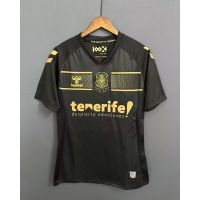 2022 2023 ล่าสุด เสื้อกีฬาแขนสั้นลําลอง ลายทีมชาติฟุตบอล Tenerife guest สีดํา ไซซ์ S - XXL เบอร์ 22-23