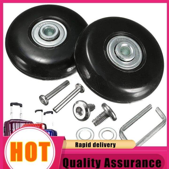 delsey luggage ♩4Pcs Suitcase Luggage Wheels Replacement Rubber Roller Silent with Screw Repair