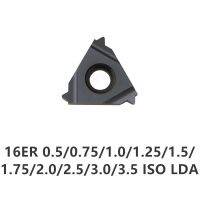 ใหม่ 10pcs 16ER 0.5 / 0.75 / 1.0 / 1.25 / 1.5 / 1.75 / 2.0 / 2.5 / 3.0 / 3.5 เม็ดมีดคาร์ไบด์ ISO LDA เคลือบ CVD DESKAR ตัดเหล็กและเหล็กหล่อ