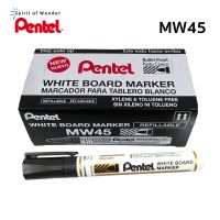 Pentel Whiteboard ปากกาไวท์บอร์ด เพนเทล MW45 เติมหมึกได้ - หมึกสีดำ (กล่องละ 12 ด้าม)