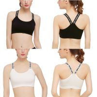 Women Stretch Crop Yoga Padded Sports