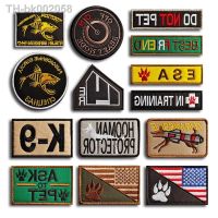 ▧▫ K-9 Army Dog Rescue Service Tactical Fisherman patch Badge Embroidered Tactical Hook Loop Patches Sticker Shoulder Emblem