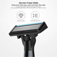 Xiaomi มีดโกนหนวดคู่มือมีดโกน 6 layers German blade head 2 pieces Replacement equipment ใบมีดโกน