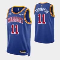 Mens Klay Thompson Navy Golden State Warriors 2020/21 Swingman Badge Jersey - City Edition Oak