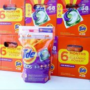 Viên giặt xả Tide mỹ 42 viên, loại bỏ các vết bẩn trên quần áo