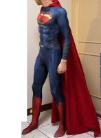The Man of Steel Cosplay Costume Zentai Suit Adults Kids Superhero Halloween Bodysuit