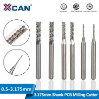 XCAN เครื่องกัดปลายข้าวโพด10ชิ้นขนาด0.5-3.175มม. PCB มิลลิ่งบิตเครื่องตัดมิลลิ่งเครื่องมือการตัดการบด CNC