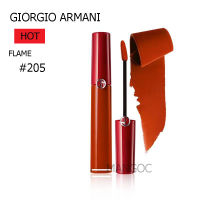 ลิป GIORGIO ARMANI Lip Maestro  ลิปGIORGIO เนื้อลิคควิด ที่ให้สีปากสด ติดทนยาวนาน  #205 ขนาด6.5ml