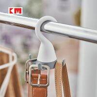 สไตล์ญี่ปุ่น Multi-Use ผ้าพันคอแขวนเข็มขัดกระเป๋า Hook พลาสติก Coat Rack Four Claw Hook 4 In 1ตู้เสื้อผ้าตะขอ