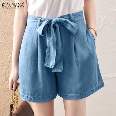 (สินค้ามาใหม่)(จัดส่งฟรี)Fancystyle ZANZEA กางเกงลำลองมีกระดุมด้านหน้าและซิปหน้าสำหรับกางเกงยีนส์ของผู้หญิง #8