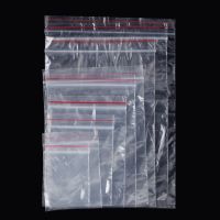 100x Resealable Plastic Seal Zip Lock Bags Poly Ziplock Reclosable Bag