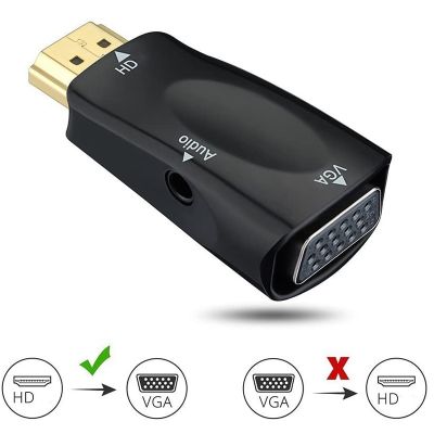 【cw】 compatible Male to Female 1080P Audio Cable Converter Laptop TV Computer Display Projector ！