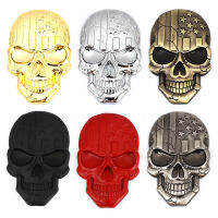 สติกเกอร์รถ Ghost Skull Skeleton Badge Emblem Auto Decal สำหรับ Volvo BMW Audi Peugeot Lexus Toyota Mazda Dodge Lada Ford