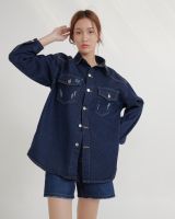 (พร้อมส่ง) SAC.BANGKOK  DENIM OVERSHIRT JACKET