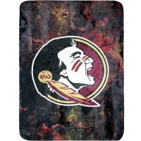 【CW】 Northwest Pinstripes College Covers Florida State Seminoles Sublimated Soft Blanket Teen Boys Men