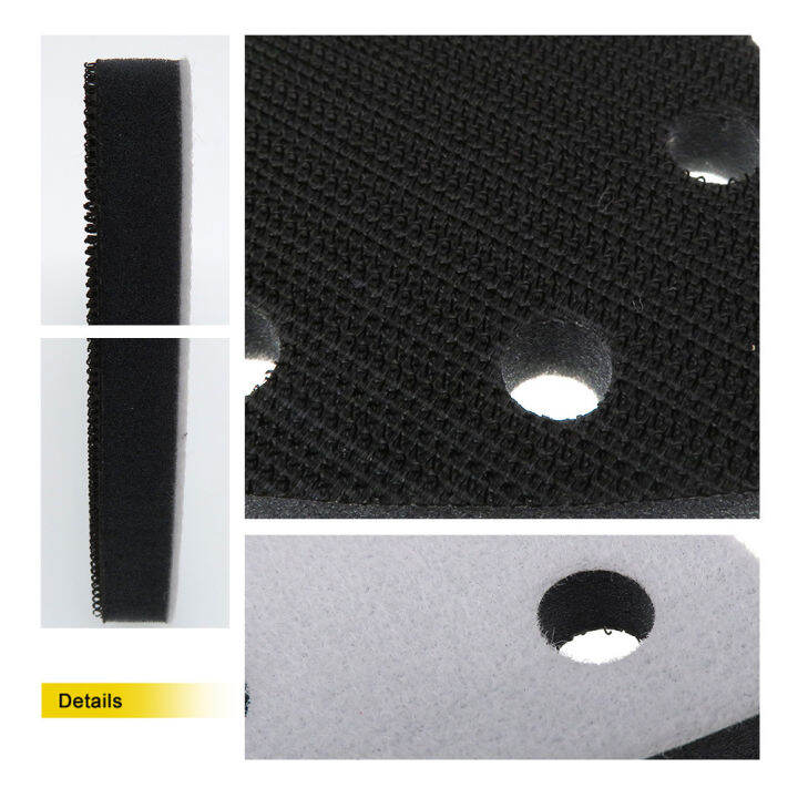 3pcs-90mm-impact-resistant-sandpaper-triangle-sander-self-adhesive-convenient-easy-to-install-sponge-lightweight-soft-hook-loop-6-hole-durable-noise-reduction-interface-pad