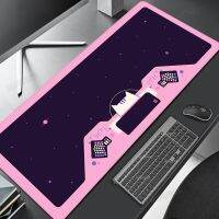 Pink Cat Space Mouse Pad แผ่นรองโต๊ะ Astroneko แผ่นรองเมาส์เกมคีย์บอร์ดสำนักงานพรมคอมพิวเตอร์โต๊ะอุปกรณ์เสริม