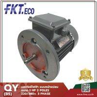 มอเตอร์ไฟฟ้า FKT ECO ขนาด 1 แรงม้า 2 Pole 220/380V.ไฟ 3 เฟส แบบหน้าแปลน