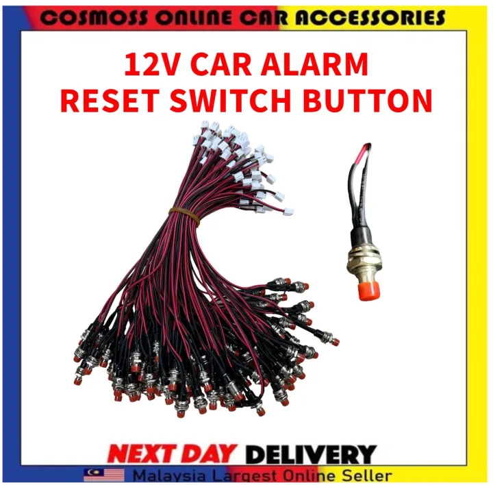 1 PC X 12V Car Alarm Reset Button Switch Lazada