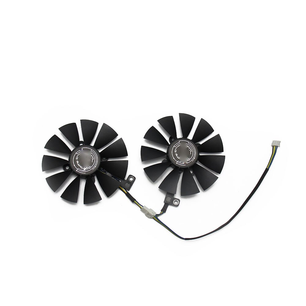 Z.N.Z A Pair 87MM Cooler Fan For ASUS GTX1060 1070 Ti RX 470 570 580 Graphics Card T129215SU Cooling Fans 