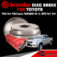 จานเบรกหลัง   BREMBO TOYOTA VIGO 4x4, VIGO Smart, FORTUNER 05-15, REVO 4x4  04-&amp;gt; (14 D637 10)