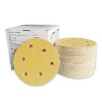 100pcs 3m 216U 5 125mm Sandpaper Round Shape Sanding Discs Hook Loop Sanding Paper Buffing Sheet Sandpaper Sander Polishing Pad