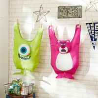 Japanese Toy Story Strawberry Bear Three-Eyed Buzz Sullivan Big-Eyed Folding Eco-Friendly Bag Shoulder Bag Cute （AQUA BAG）